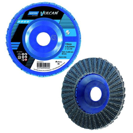Disco lamellare Norton Vulcan nylon R-842 mm.115 grana 100