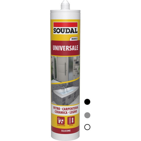Silicone SOUDAL acetico universale ml.280 Bianco
