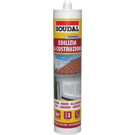 Silicone SOUDAL neutro ml.300 Trasparente