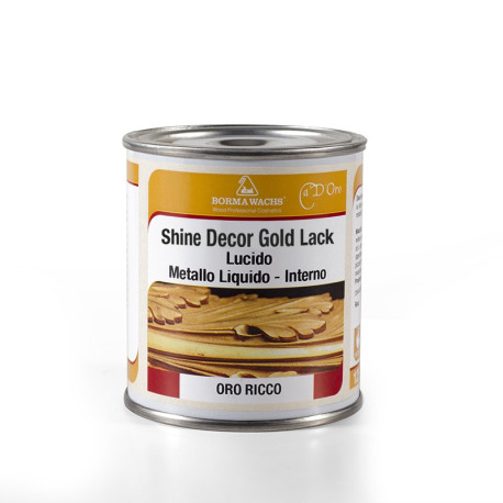 Metallo liquido ORO RICCOPALLIDO ml.125 SHINE DECOR GOLD LACK