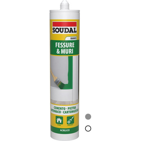 Silicone SOUDAL acrilico ml.300 Bianco