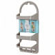 Mensola portaoggetti bagno ANKORA plastica tortora